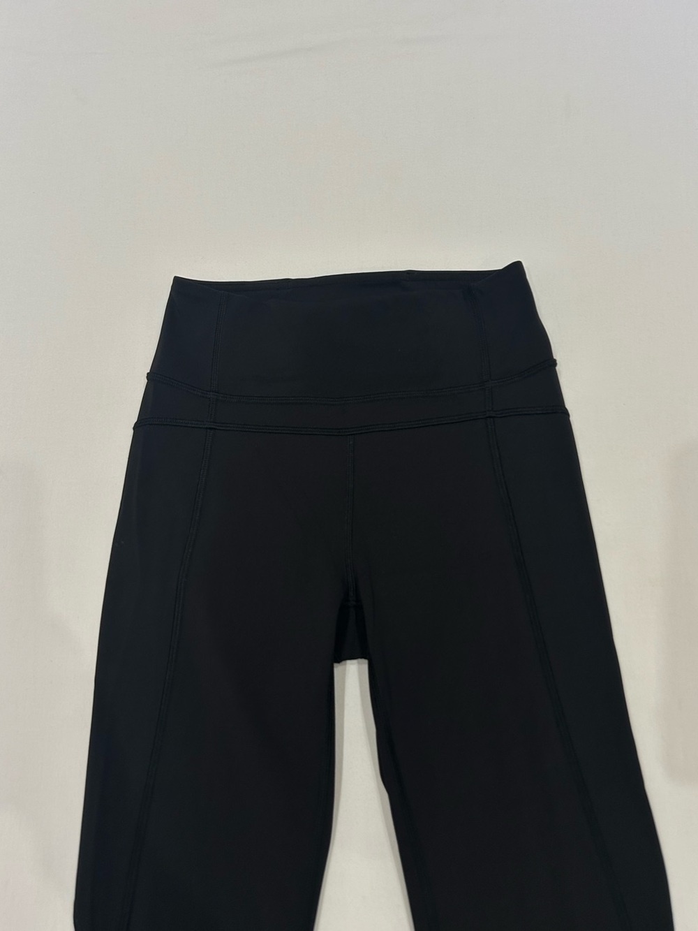 Lululemon Align High-Waist Black Leggings with Lace Hem Detail, Size 2